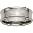 thumbnail image 1 of Titanium Concave 8mm Polished Beveled Edge Band, 1 of 6
