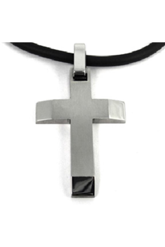 Titanium Cross Necklace for Men