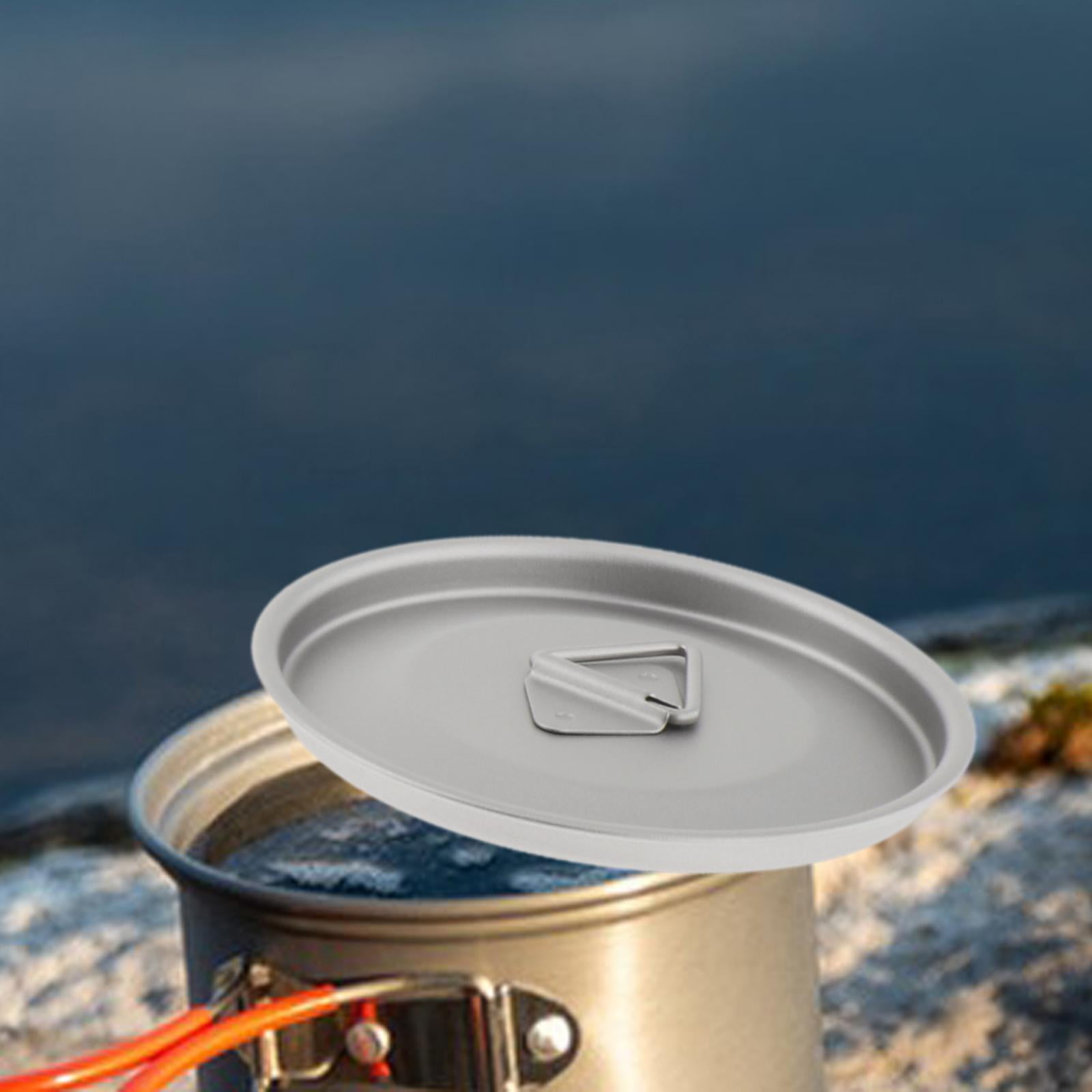 Titanium Cup Lid with Loop Heat Resistance Tea Coffee Mug Lids Camping
