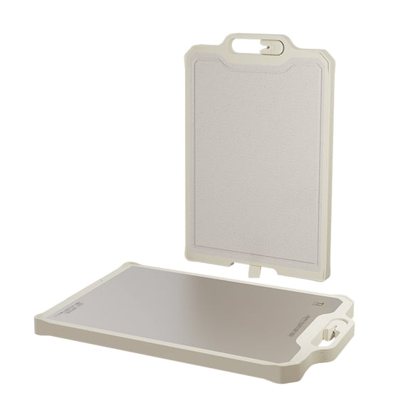 Titanium Cutting Board, 16" × 11" Double-Sided Chopping Board with PP Backing, Dishwasher Safe