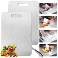 thumbnail image 1 of Titanium Cutting Board-2 pack Titanium Cutting Boards for Kitchen Double Sided Titanium Cutting Mat(2P-S), 1 of 7