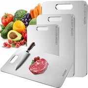 Titanium Cutting Board 2025 New Upgrade 100% Pure Titanium Cutting Boards for Kitchen - Double-Sided Food-Grade Chopping Board Non-Stick Durable and easy to clean 13.3 x 9 in