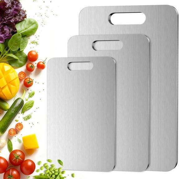 Titanium Cutting Board-3 pack Titanium Cutting Boards for Kitchen/Double Sided Titanium Cutting Mat-D