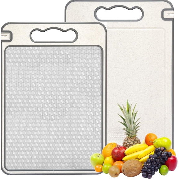 Titanium Cutting Board with Built-In Knife Sharpener, Double-Sided Pure Titanium & PP Kitchen Board, Non-Porous, Easy to Clean, Durable Food Prep Board