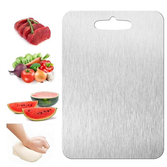 Ti-Vision Gr1 Titanium Reversible Cutting Board, 18x12x0.06 Inches