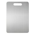 thumbnail image 1 of Titanium Cutting Board - Pure Titanium Cutting Boards for Kitchen, Food Grade 304 Stainless Steel Cutting Board Set for Meat Fruit & Vegetable Home Decor, 1 of 5