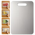 thumbnail image 1 of Titanium Cutting Board – Pure Titanium Chopping Boards for Kitchen, Double-Sided, Non-Toxic, Dishwasher Safe, Hygiene & Durable (15 x 11 Inch), 1 of 7