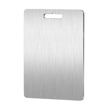 Titanium Cutting Board - Stainless Steel Kitchen Chopping Board 304, Food-Grade for Meat, Fruit, and Vegetables, Dishwasher Safe with Hanging Feature
