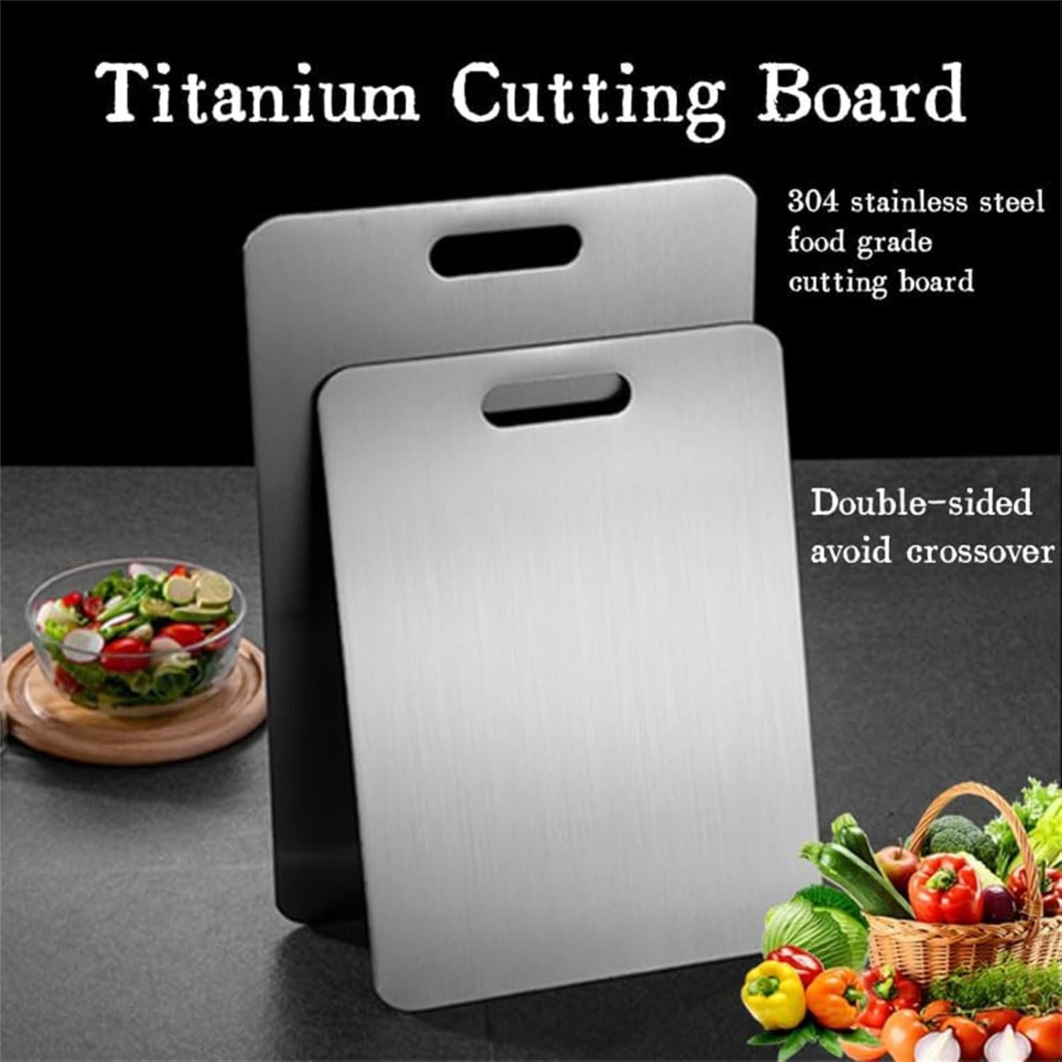 Titanium Cutting Board, Titanium Cutting Boards For Kitchen, Stainless