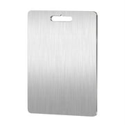 Titanium Cutting Boards - 100% Pure Titanium Cutting Boards for Kitchen - Cutting Edge Hygiene & Durability, Double Sided Medical-grade Titanium Cutting Mat 18.1 * 11.8 in,1 Pcs