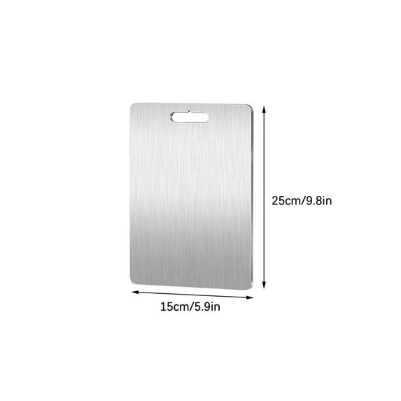 Titanium Cutting Boards - 100% Pure Titanium Cutting Boards for Kitchen, Double-Sided Food Grade Cutting Board, Cutting Edge Hygiene & Durability, for Meat Fruit & Vegetable
