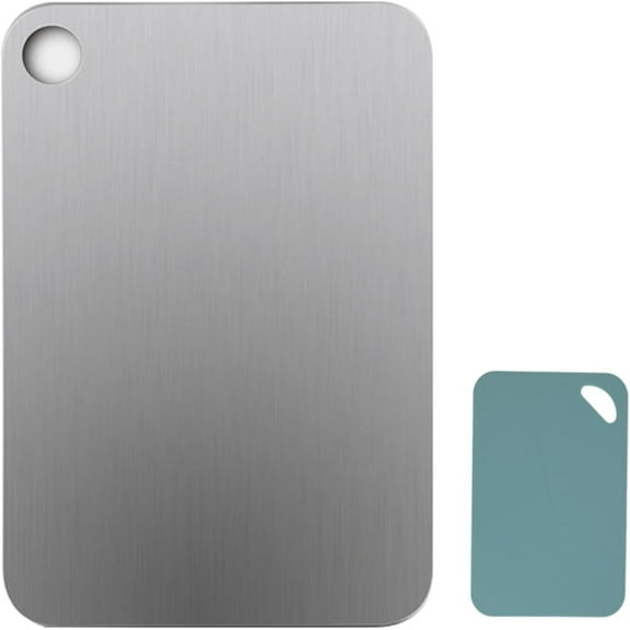 Titanium Cutting Boards for Kitchen, 2mm/0.08in Thick Titanium Cutting Board for Kitchen Home Cooking Outdoor Camping Hiking Backpacking(14.2 * 9.8in)