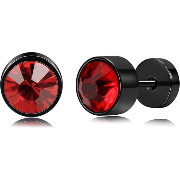 Titanium Cz Screw Back Earrings Hypoallergenic For Sensitive Ears[Z1]