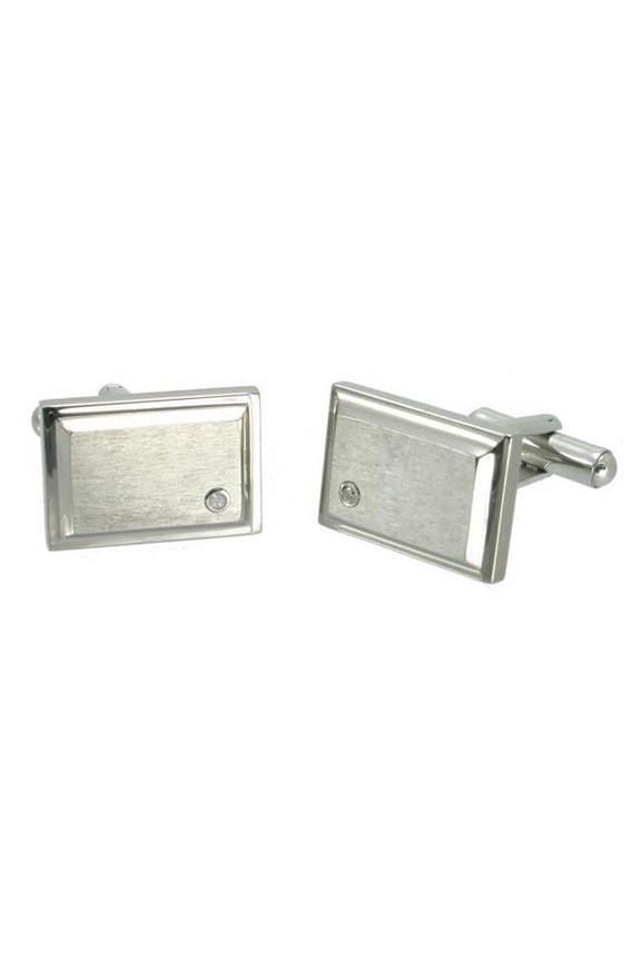 Titanium Diamond Cuff Link