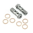 thumbnail image 1 of Titanium Double Banjo Bolt Rear Brake Caliper M10x(1.00mm) Race Spec Pack x2, 1 of 6