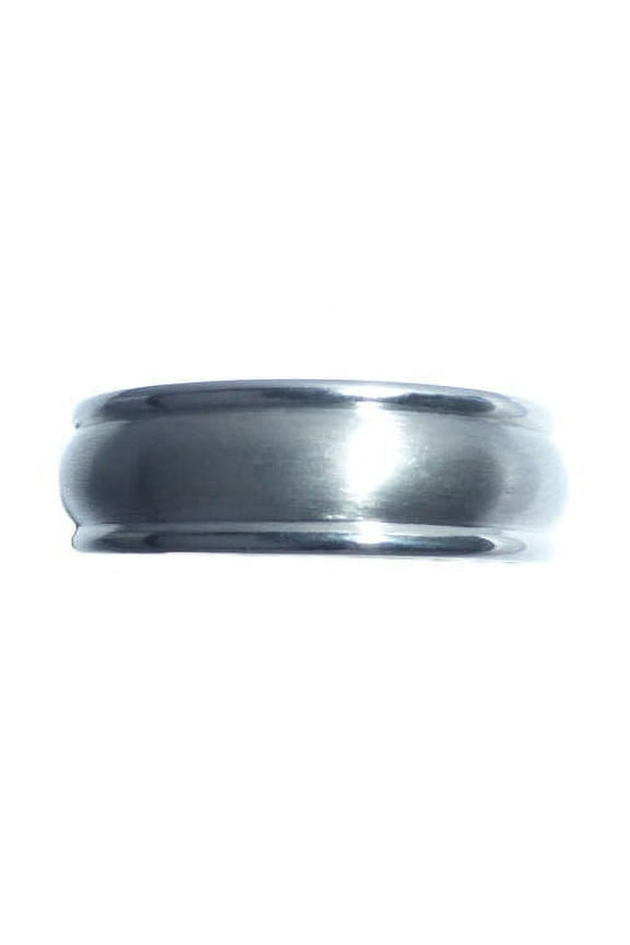 Titanium Double Line Wedding Band, 7mm