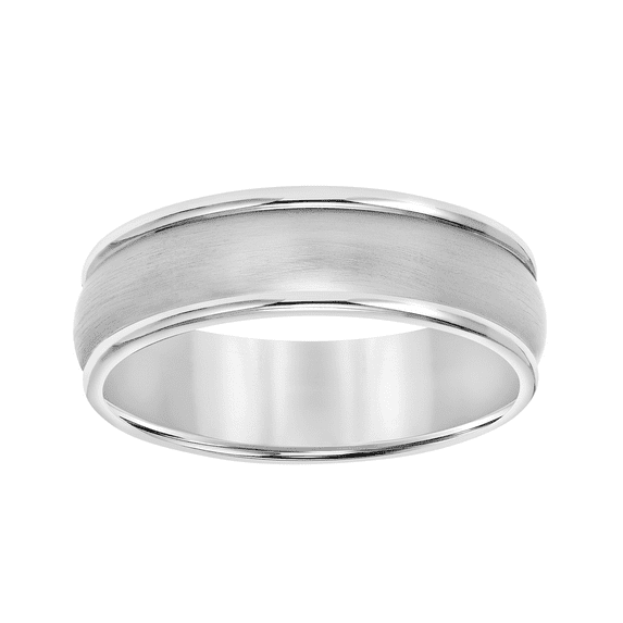 Titanium Double Line Wedding Band, 7mm