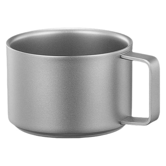 Titanium Double Wall Coffee Cup Mini Mug 100ml Lightweight Mug for Outdoor Camping Hiking Picnic
