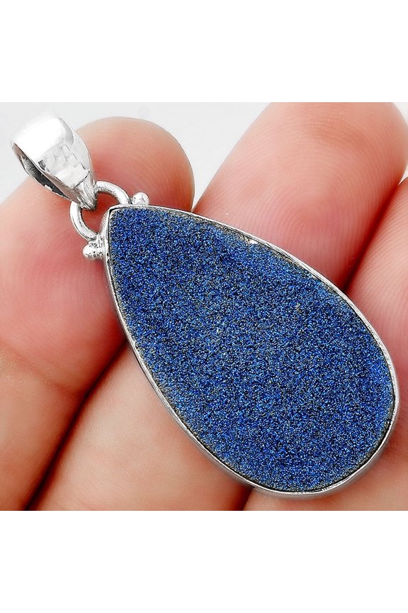 Titanium Druzy 925 Sterling Silver Pendant Jewelry P-1001 SDP156385