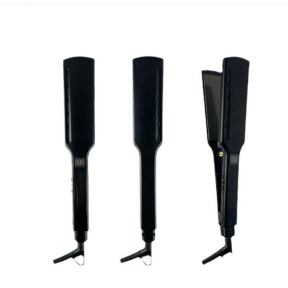 Titanium Dual-Function Straightener & Curler Negative Ion Technology 15 Temp Settings For Wet/Dry Hair | KC/CE/FCC Certified