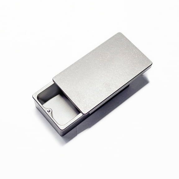 Titanium EDC Storage Box Lightweight Waterproof Pill Casefor Business Card Storage/Small Object Storage Camping Tiny Case
