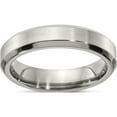 thumbnail image 1 of Titanium Edward Mirell Brushed & Polished Beveled 5mm Band (Size 6.5) Made In United States emr153-5mm-6.5, 1 of 5
