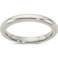 thumbnail image 1 of Titanium Edward Mirell Domed 3mm Polished Band (Size 8) Made In United States emr151-3mm-8, 1 of 6