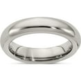 thumbnail image 1 of Titanium Edward Mirell Domed 5mm Polished Band (Size 6.5) Made In United States emr151-5mm-6.5, 1 of 5