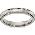 thumbnail image 1 of Titanium Edward Mirell Polished Concave 4mm Band (Size 5.5) Made In United States emr364-4mm-5.5, 1 of 5