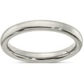 thumbnail image 1 of Titanium Edward Mirell Polished Half Round 3mm Band (Size 6) Made In United States emr144-3mm-6, 1 of 5