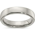 thumbnail image 1 of Titanium Edward Mirell Polished Half Round 5mm Band (Size 7) Made In United States emr144-5mm-7, 1 of 5
