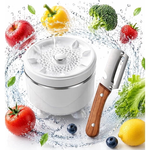 Titanium Electrolysis Fruit & Vegetable Purifier Portable Wireless Food Cleaner for Produce, Meat & Seafood, Magnetic Charging