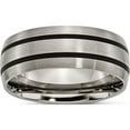 thumbnail image 1 of Titanium Enameled 8mm Satin Band (Size 7) Made In China tb341-7, 1 of 5