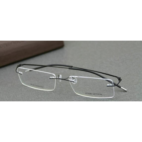 Titanium Eyeglass Frames Spectacles Light Weight Rimless Rx Mens Womens