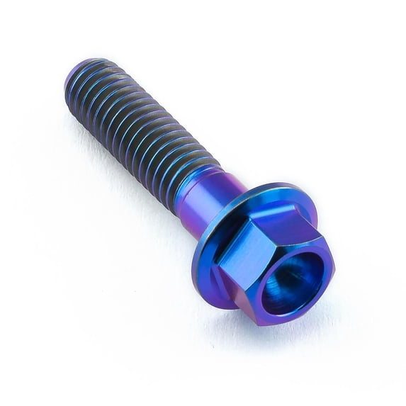 Titanium Flanged Hex Head M6x(1.00mm)x25mm