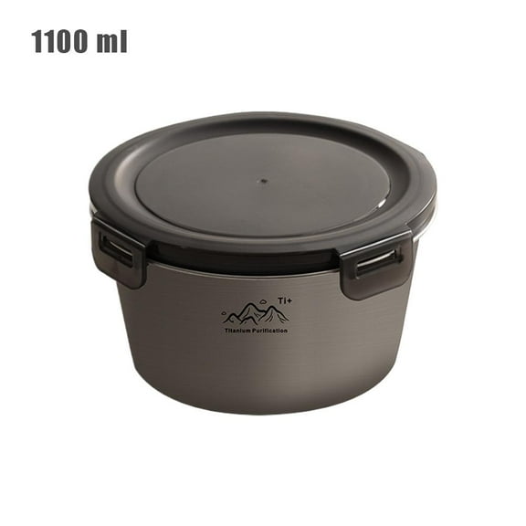 Titanium Food Storage Container with Airtight Seal, Leak-Proof Meal Prep Box for Freezer Microwave Camping Kitchen, Multiple Sizes