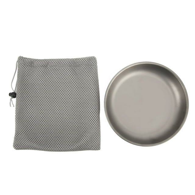 Titanium Frying Pan 7.5in Diameter Ultralight Eco Friendly High Temp Resistant Titanium Plate