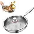 thumbnail image 1 of Titanium Frying Pan for Cooking, Titanium Hammered Non Stick Pans(With Lid,9in), 1 of 7