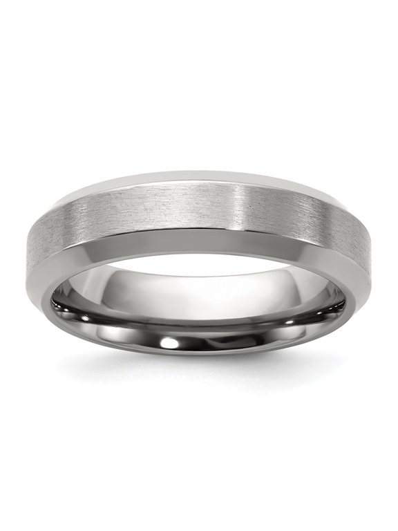 Titanium GTS 6 mm Matte Bvl Edge Ring