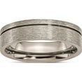 thumbnail image 1 of Titanium Grooved 6mm Brushed Band (Size 11) Made In China tb62-11, 1 of 5