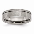 thumbnail image 1 of Titanium Grooved 6mm Brushed Band Size: 12; for Adults and Teens; for Women and Men, 1 of 6