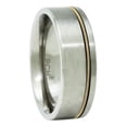 thumbnail image 1 of Titanium Guitar String Ring 8mm Flat Top, 1 of 1