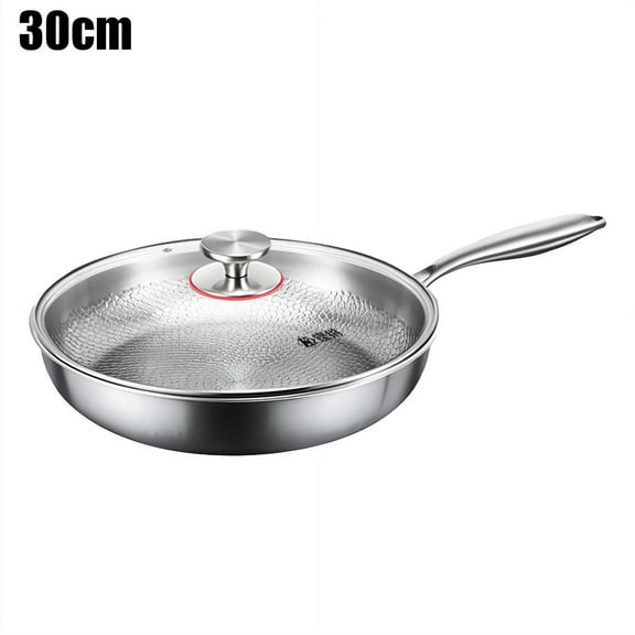Titanium Hammered Pan Pro,Taima Titanium Nutri Pan with Lid,2 Inch Frying Pan with Tempered Glass for Lid, Non Pots,Pans Multifunctional TitaniumFrying Pans Cooking Set Stick SXLY