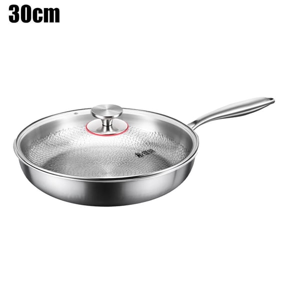 Titanium Hammered Pan, Scratch-Resistant Non-Stick Titanium Skillet, Even Heating Multi-Purpose Cookware for All Cooktops