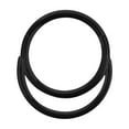 thumbnail image 1 of Titanium Hinged Segment Septum Clicker Hoop Ring 16 Gauge Double Line, 1 of 6
