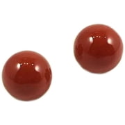 Titanium Hypoallergenic 6 mm Stud Earrings, with Natural Stones Hematite, Turquoise, Onyx, Tiger eye, Agate, Quartz or Red Garnet For Sensitive Ears