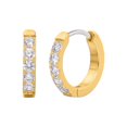 thumbnail image 1 of Titanium Hypoallergenic Huggie Hoop Earring, Small Cubic Zirconia Cuff Earrings Mini Piercing Jewelry for Women Sensitive Ears, 1 of 9