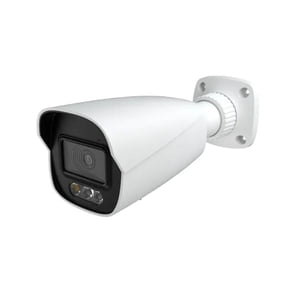 ENS Titanium IP-5IR4S42-28-PA 4MP Active Deterrence Bullet Security Camera, Red Blue Strobe Light Siren, Two-Way Audio, Color Night Vision, PoE IP66 Outdoor