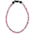 thumbnail image 1 of Titanium Ionic Braided Necklace Pink/White, 1 of 1