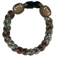 thumbnail image 1 of Titanium Ionic Braided Wristband Football, 1 of 1